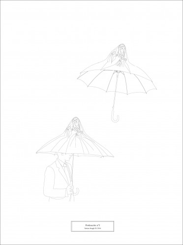 Vierge  parapluie
