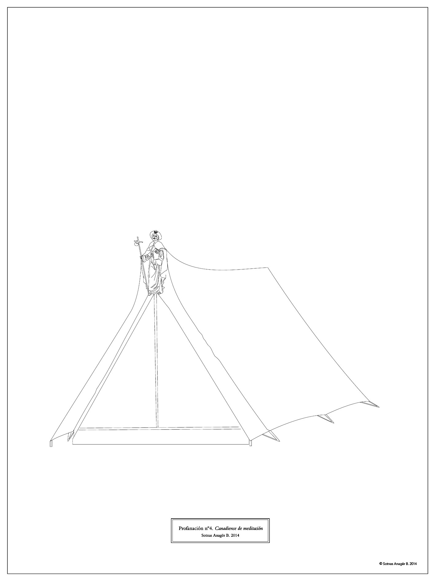 Meditation tent (for the Way of St James)