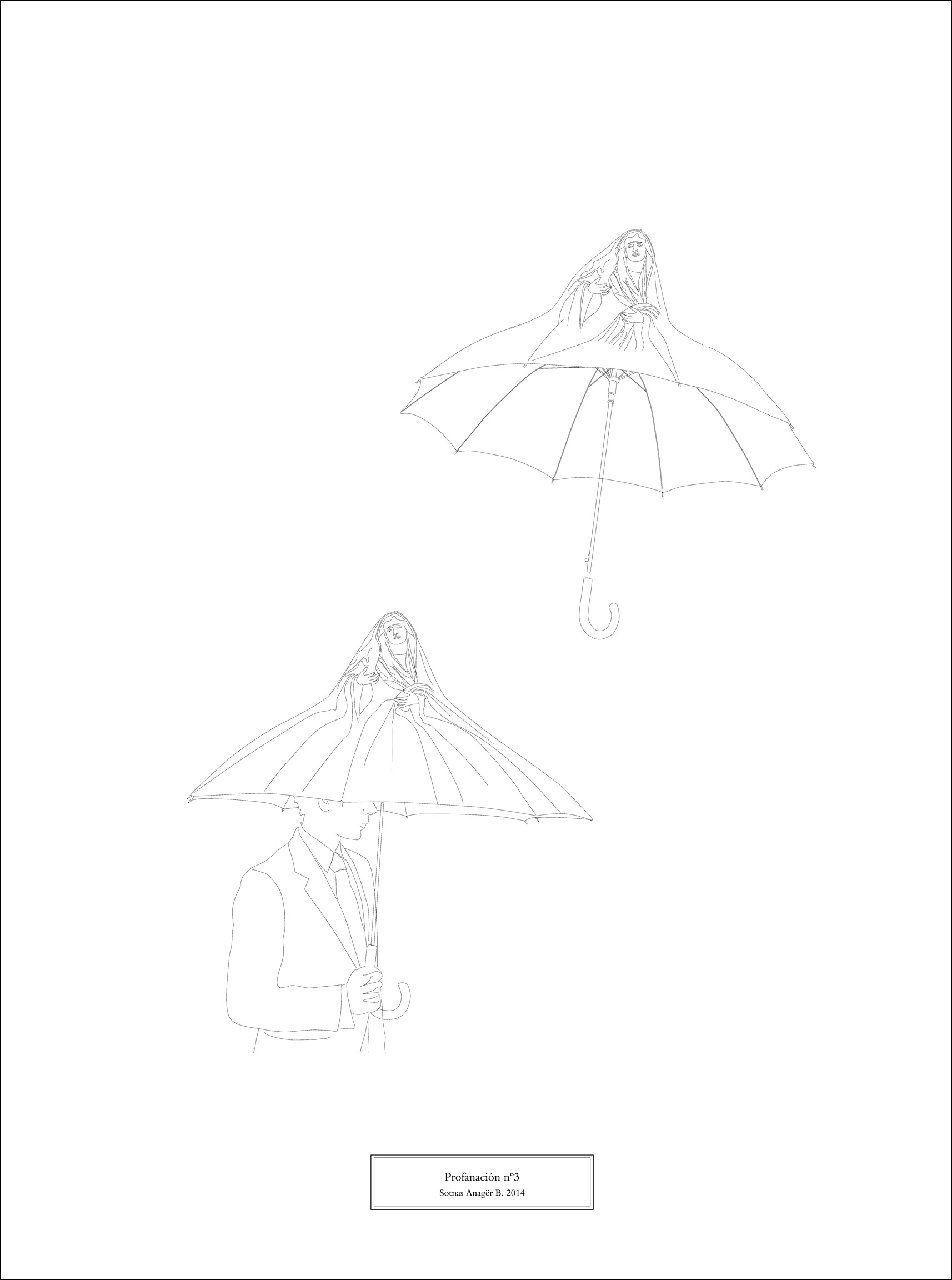 Virgin of sorrows umbrella